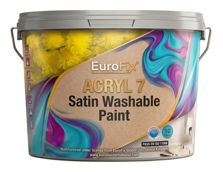 EuroFix Acryl 7 — Satin Washable Paint